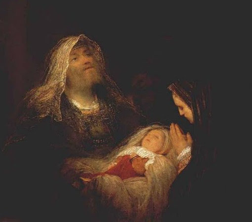 Simeon and Anna Praise the infant Jesus