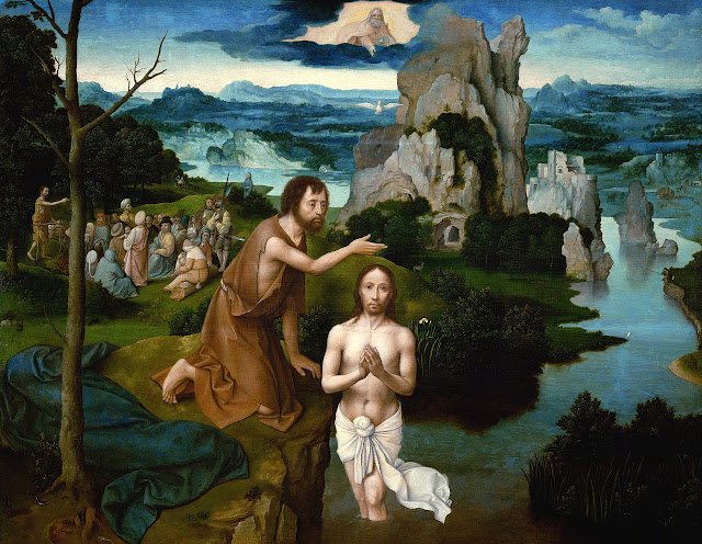 Joachim Patinir, The Baptism of Christ (circa 1480-1524)