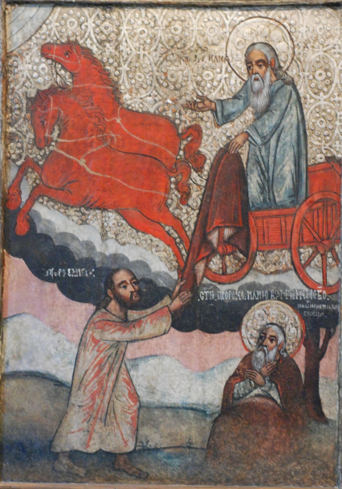 The prophet Elijah, 17th century icon, provenance − Weremień. Now in the Historic Museum in Sanok, Poland