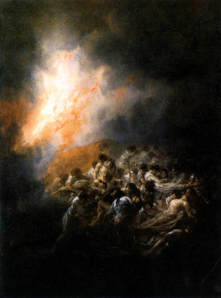 Francisco Goya (1746-1828), Incendio, fuego de noche - Fire at Night