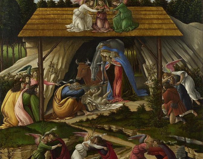 Natività Mistica (1501), particolare; Sandro Botticelli, National Gallery di Londra