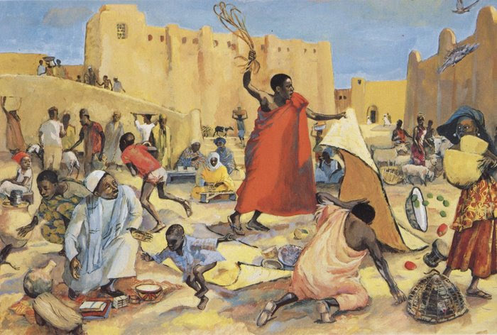 JESUS MAFA, Jesus drives out the merchants (Art in the Christian Tradition)