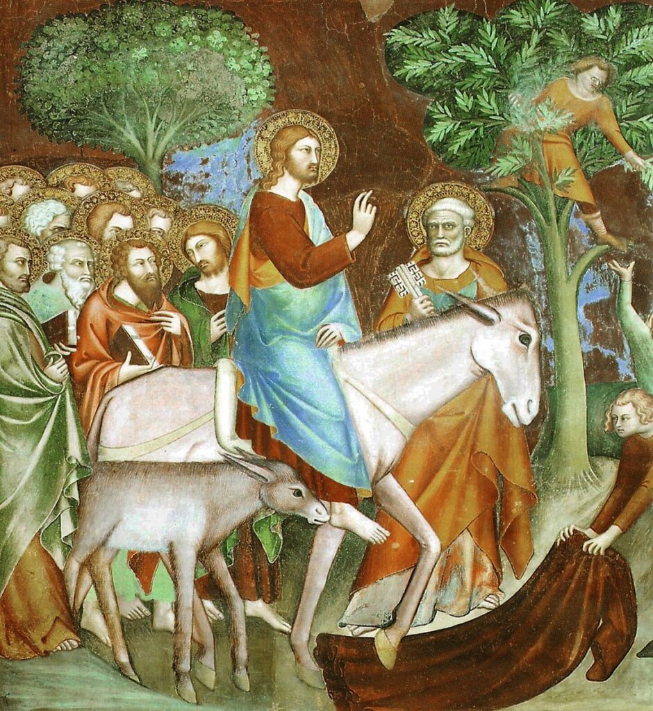 Lippo Memmi (1291–1356), Jesus rides into Jerusalem